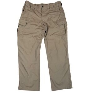 5.11 Tactical Stryke Cargo Pant Men 36x30 Khaki Tan Ripstop Work Hiking Trousers